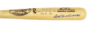 Ted Williams Signed Commemorative Last To Hit .400 Baseball Bat